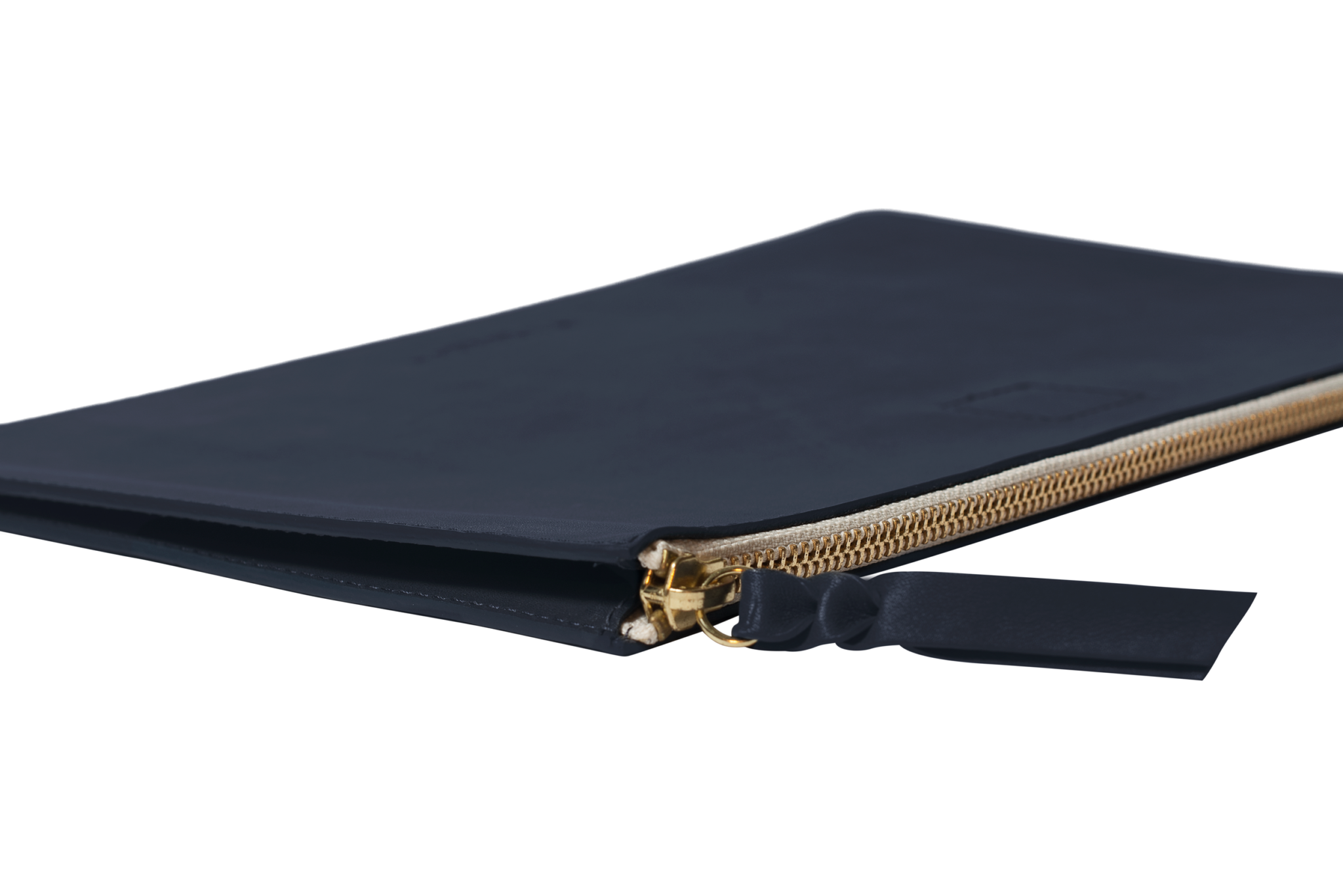 navy blue armani pouch
